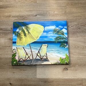 Beach Wall Art/Painting 16x20 Canvas